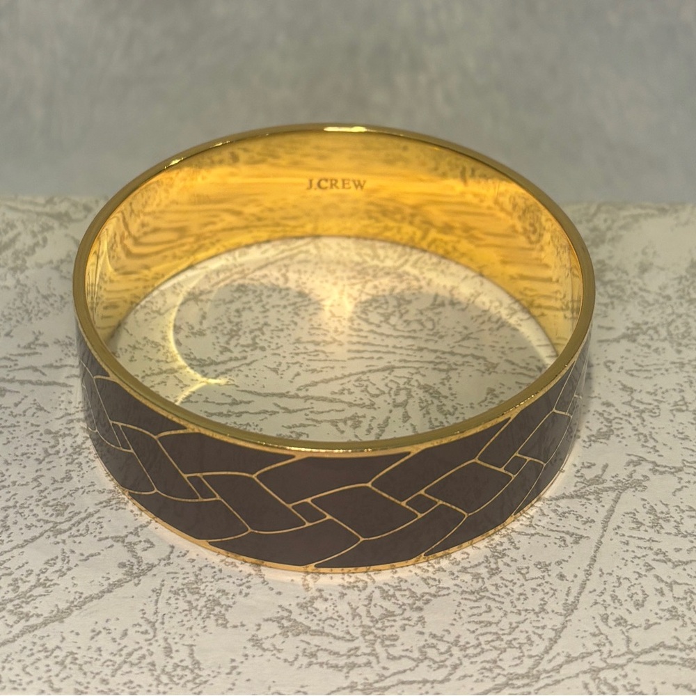 🌟 J. Crew Enamel and Gold Bangle Bracelet 🌟